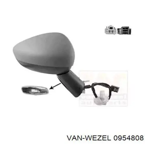 Lusterko wsteczne prawe Peugeot/Citroen 1607024580 cena, od 98,31 USD