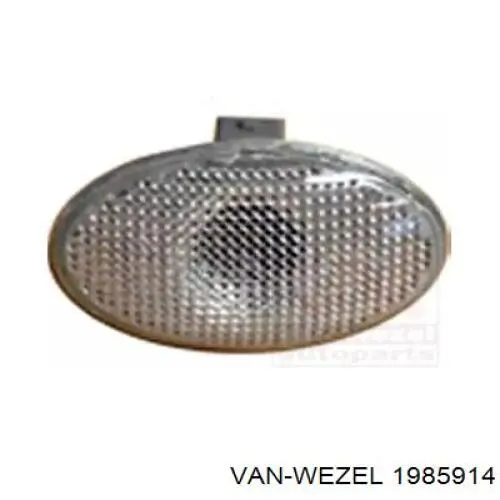Powtarzacz kierunkowskazu na błotniku VAN Wezel 1985914 cena, od 13,54 USD