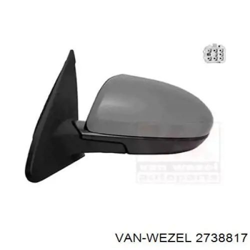 Do koszyka BBR36918ZM Mazda Lusterko wsteczne lewe