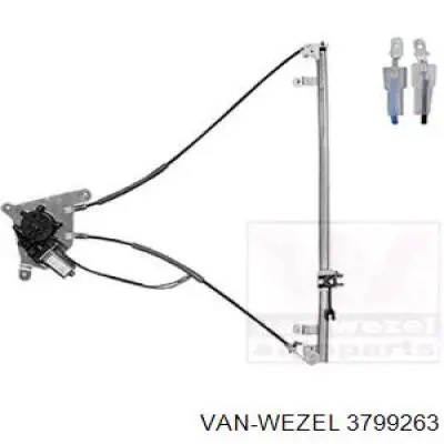 Do koszyka 60N1PSE1 Polcar Mechanizm podnoszenia szyby drzwi przednich lewych