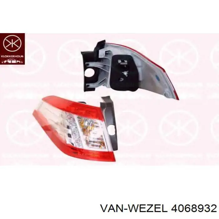 4068932 VAN Wezel Lampa zespolona tylna prawa