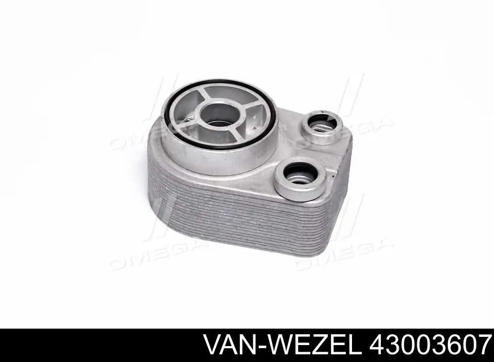 Chłodnica oleju, pod filtrem VAN Wezel 43003607 cena, od 44,39 USD