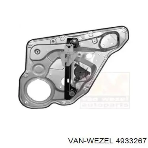 Do koszyka 1M0839729F VAG Mechanizm podnoszenia szyby drzwi tylnych lewych