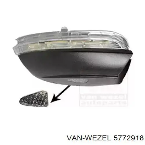 Do koszyka 3C8949102A VAG Kierunkowskaz lusterka prawy