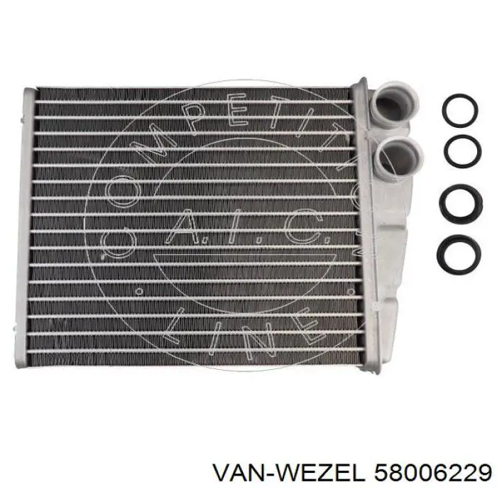Do koszyka 58006229 VAN Wezel Chłodnica nagrzewnicy (ogrzewacza)