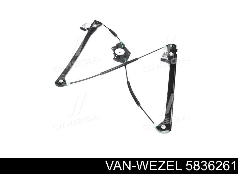 Mechanizm podnoszenia szyby drzwi przednich lewych VAN Wezel 5836261 cena, od 32,01 USD