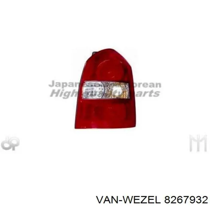 Do koszyka 8267932 VAN Wezel Lampa zespolona tylna prawa