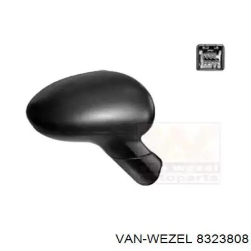 Lusterko wsteczne prawe Hyundai/Kia 876201W040 cena, od 14,77 USD
