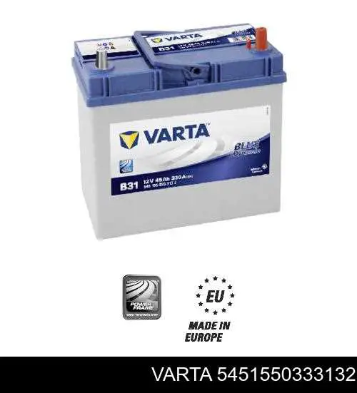 Bateria (akumulator) Varta 5451550333132 cena, od 96,23 USD