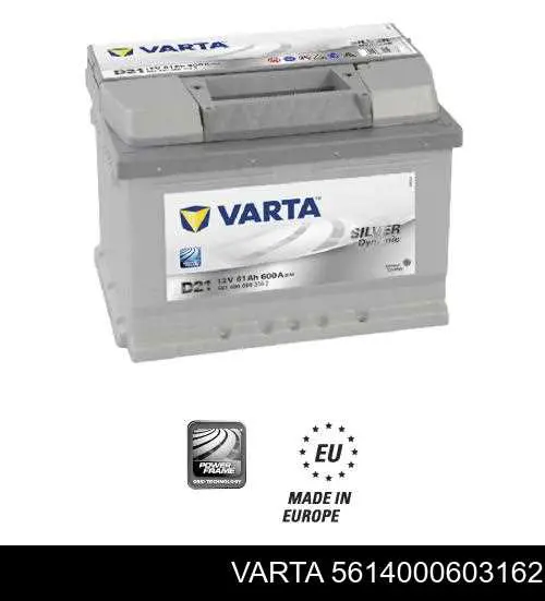 Bateria (akumulator) Varta 5614000603162 cena, od 135,92 USD