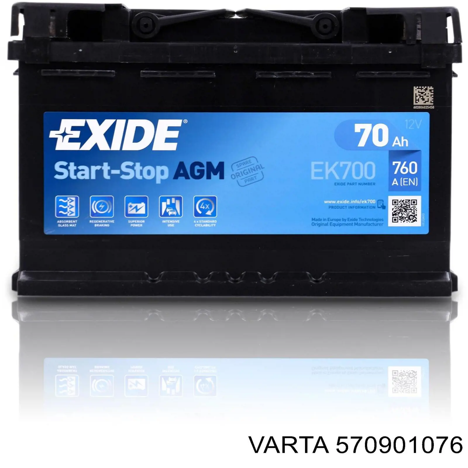 570901076 Varta Bateria (akumulator)