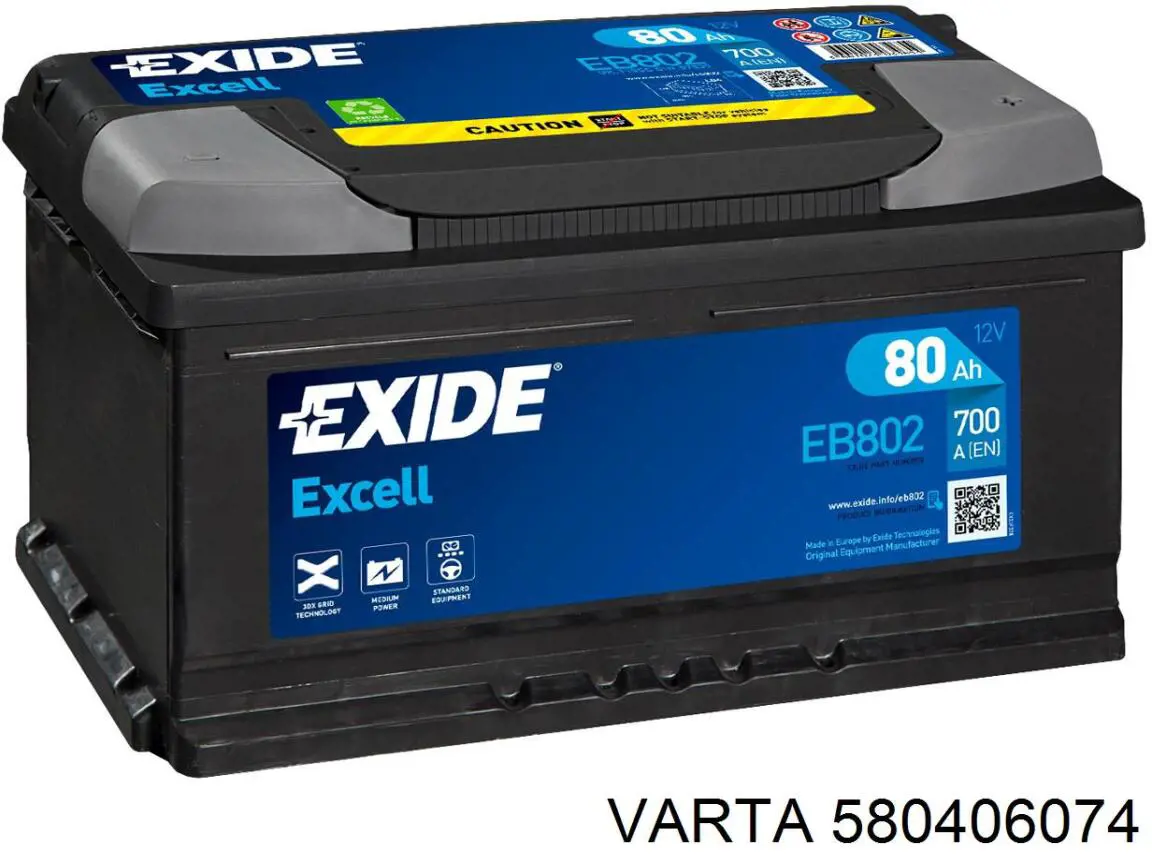 Bateria (akumulator) Varta 580406074