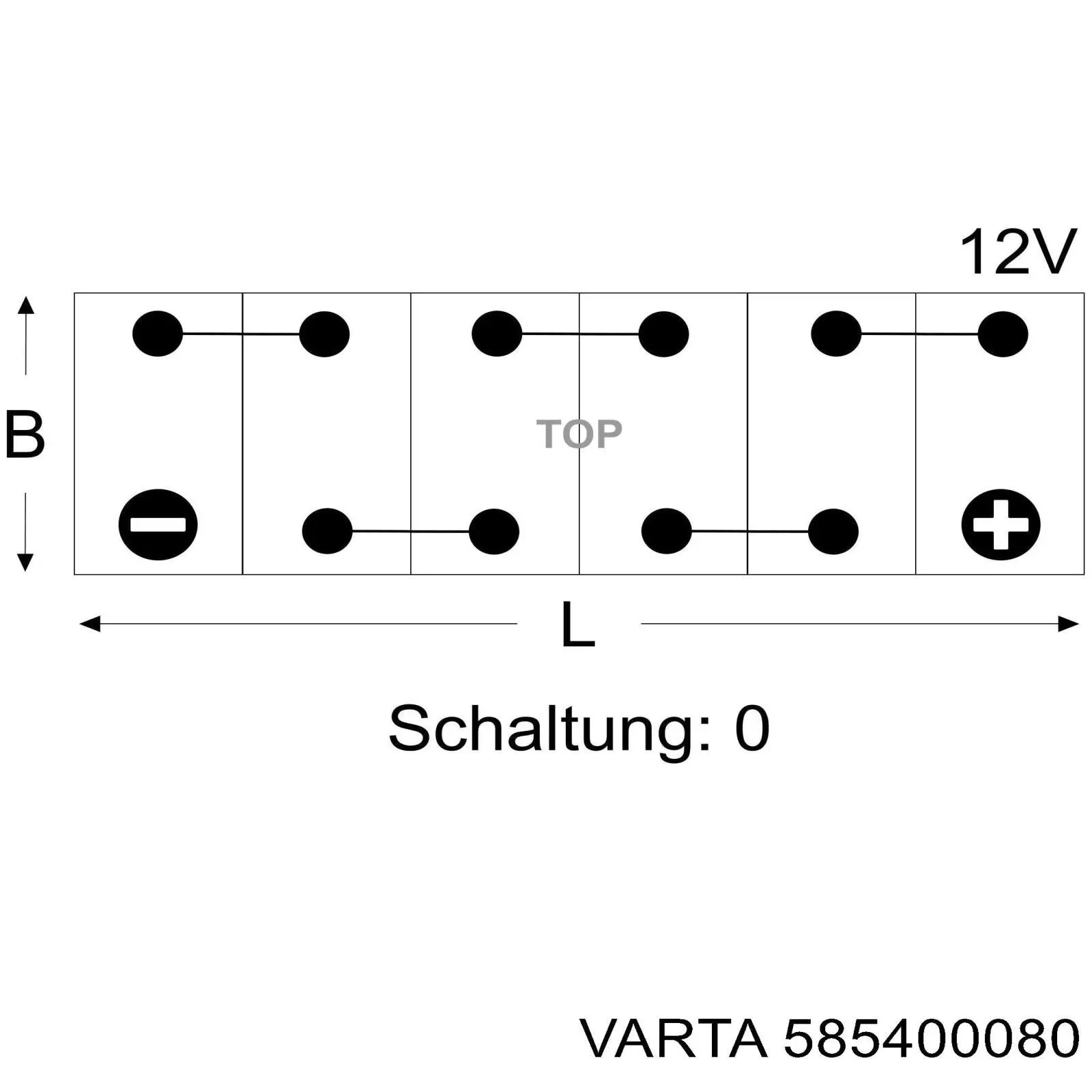 585400080 Varta Bateria (akumulator)