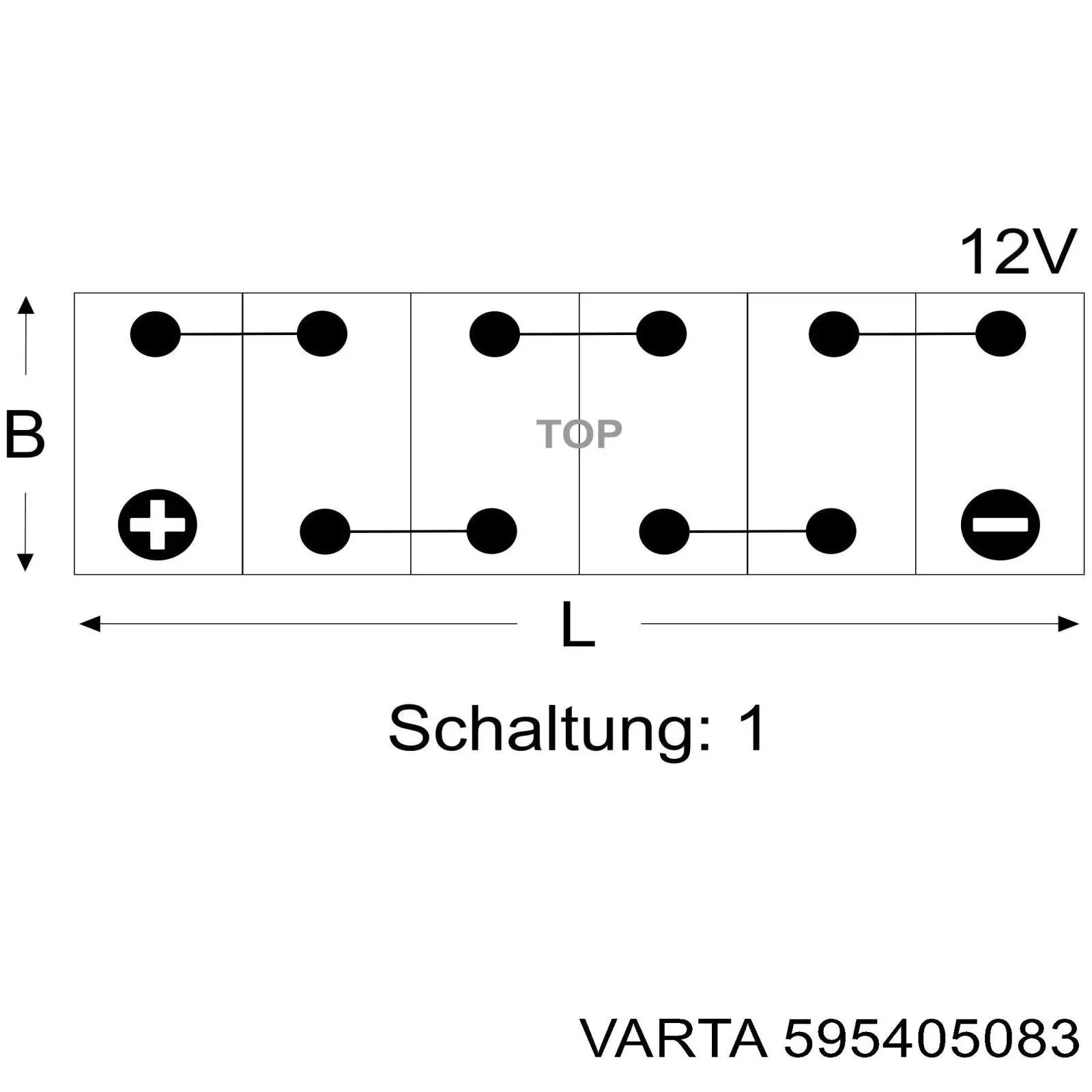 Bateria (akumulator) Varta 595405083 cena, od 212,03 USD
