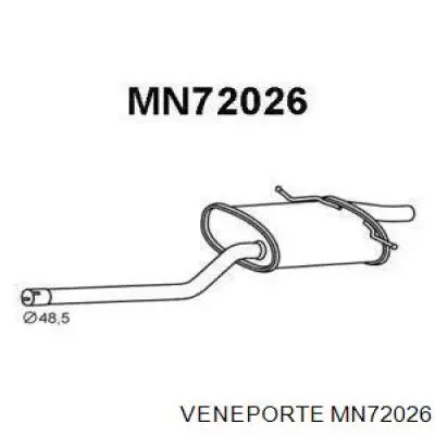 Tłumik, tylna część do Mini Clubman I R55