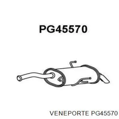 Do koszyka Tłumik, tylna część Peugeot 607  9D, 9U