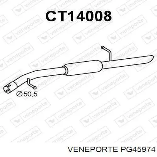Tłumik, tylna część Veneporte PG45974 cena, od 113,59 USD