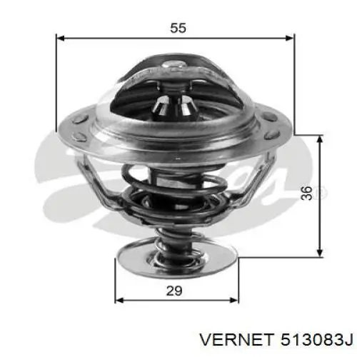 Termostat Vernet 513083J cena, od 17,06 USD