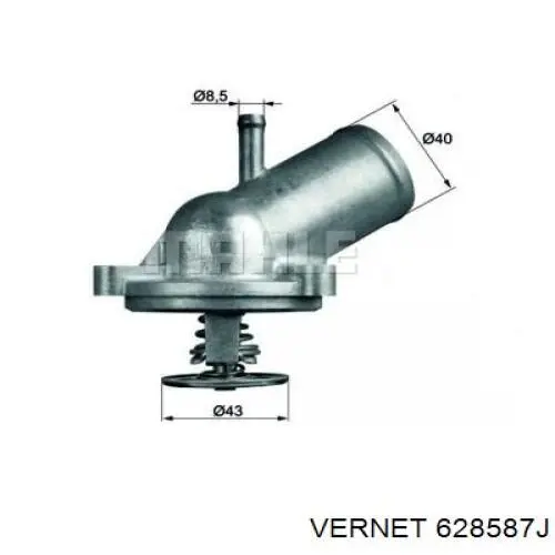 Termostat 628587J Vernet