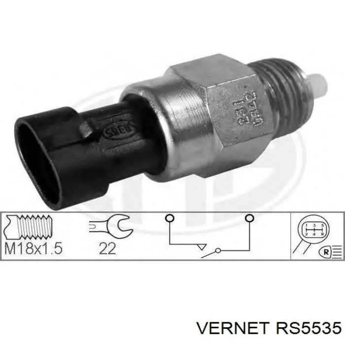 Czujnik włączania światła cofania Vernet RS5535 cena, od 14,60 USD