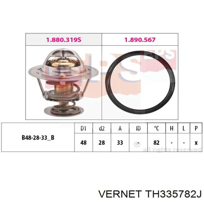 Do koszyka TH335782J Vernet Termostat