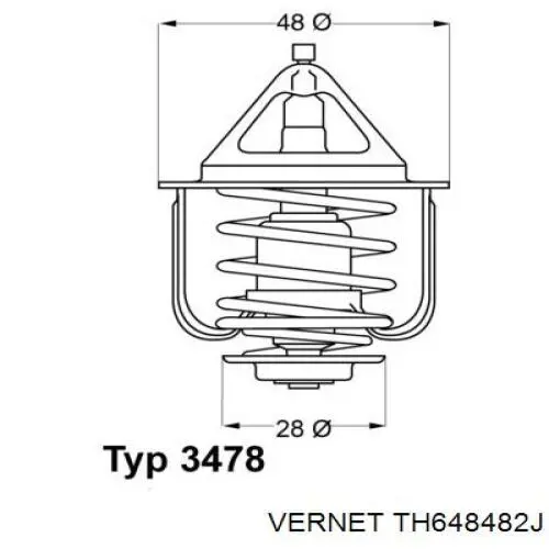Do koszyka TH648482J Vernet Termostat