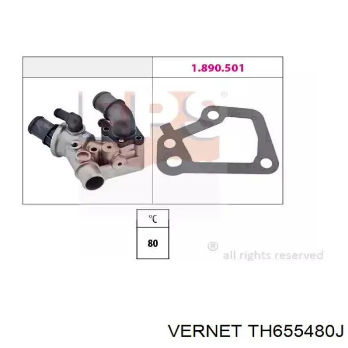 Do koszyka TH655480J Vernet Termostat