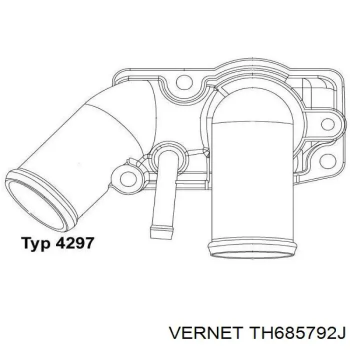 TH685792J Vernet Obudowa termostatu