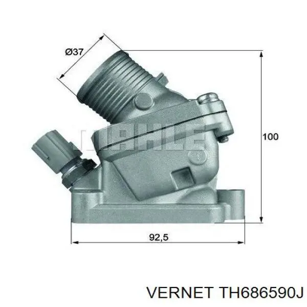 Do koszyka TH686590J Vernet Termostat