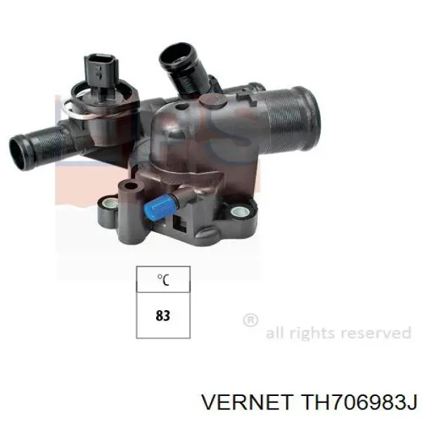 Do koszyka TH706983J Vernet Obudowa termostatu