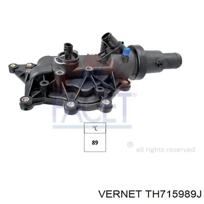 Obudowa termostatu Vernet TH715989J cena, od 37,83 USD