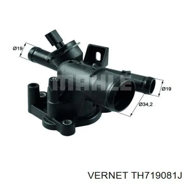 Termostat Vernet TH719081J cena, od 36,07 USD