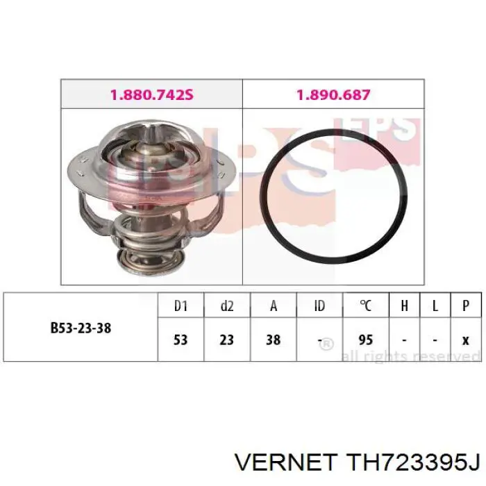 Termostat Vernet TH723395J cena, od 18,18 USD