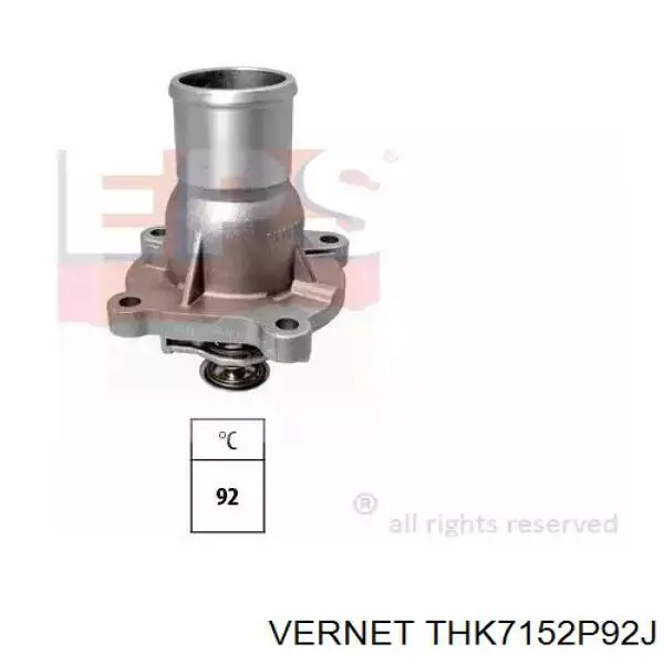 THK7152P92J Vernet Obudowa termostatu
