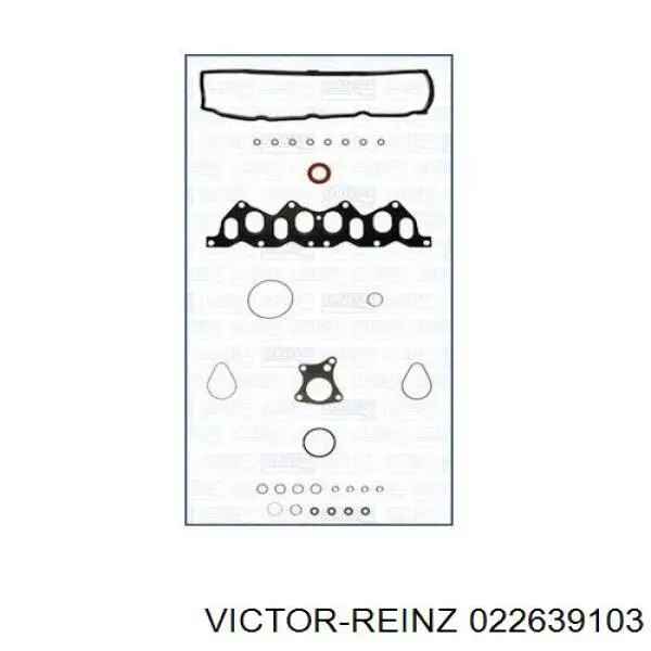 022639103 Victor Reinz Zestaw uszczelek silnika górny