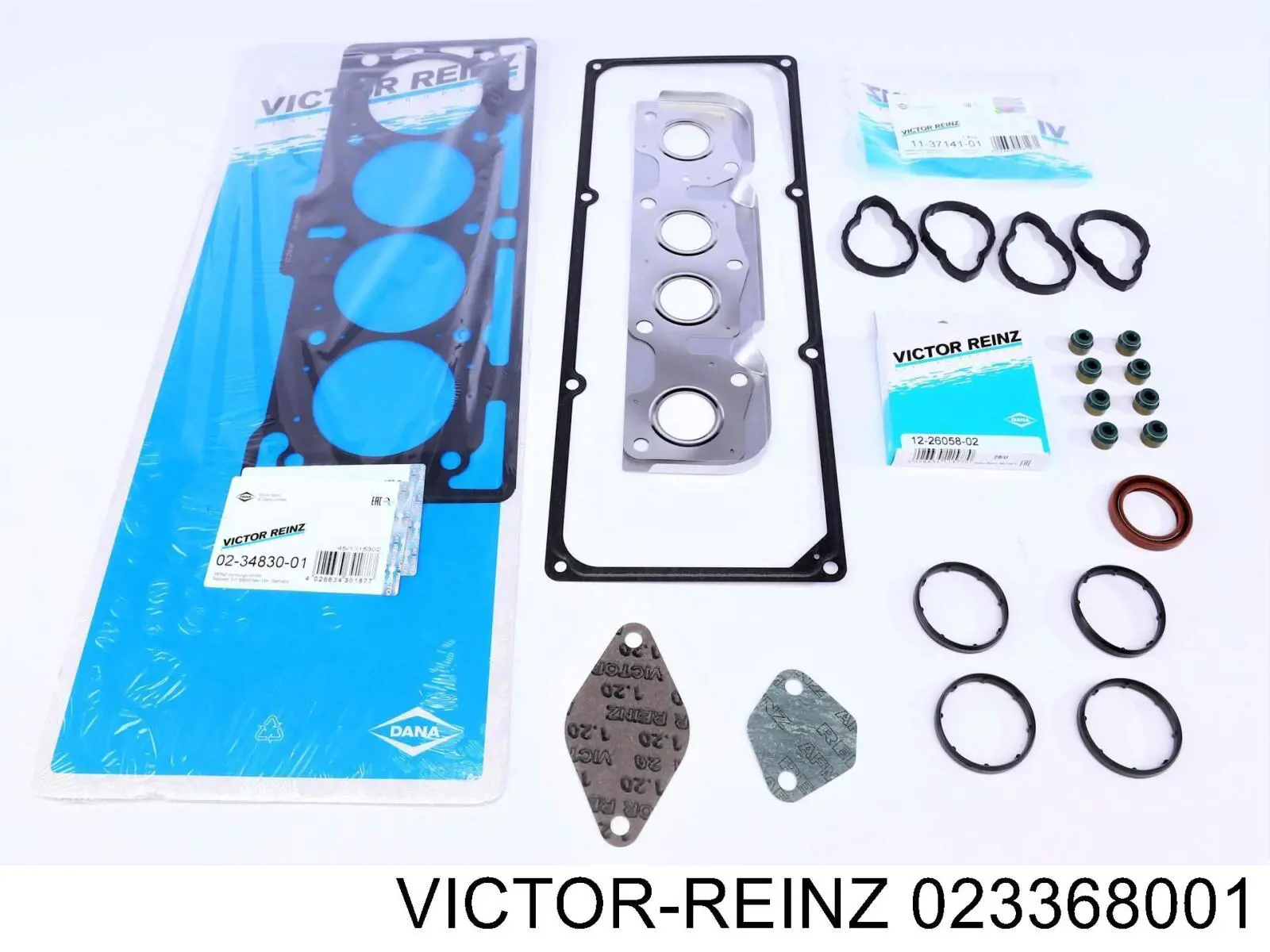Do koszyka 023368001 Victor Reinz Zestaw uszczelek silnika górny