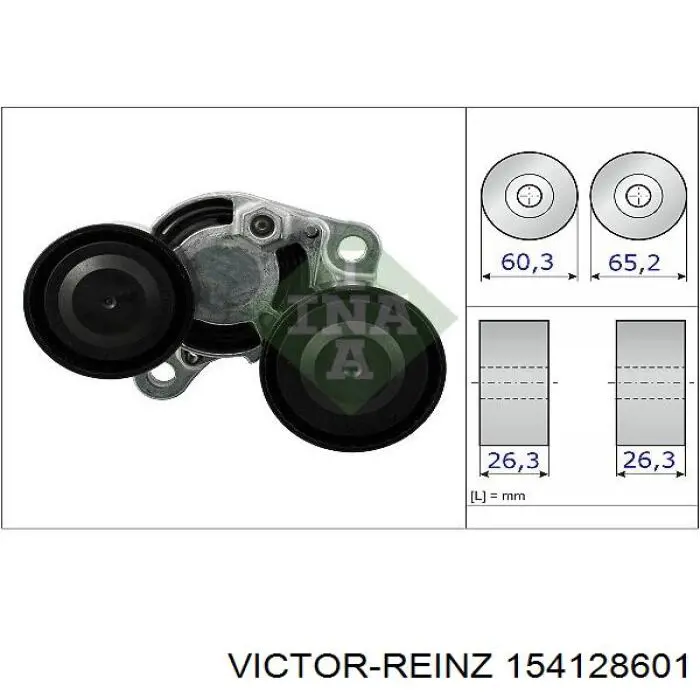 Do koszyka 154128601 Victor Reinz Uszczelka pokrywy zaworowej silnika