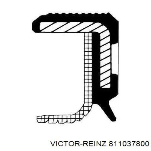 Uszczelniacz wału korbowego przedni Victor Reinz 811037800 cena, od 17,85 USD