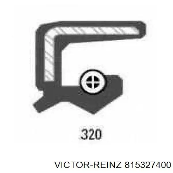 Do koszyka 815327400 Victor Reinz Uszczelniacz wału korbowego przedni