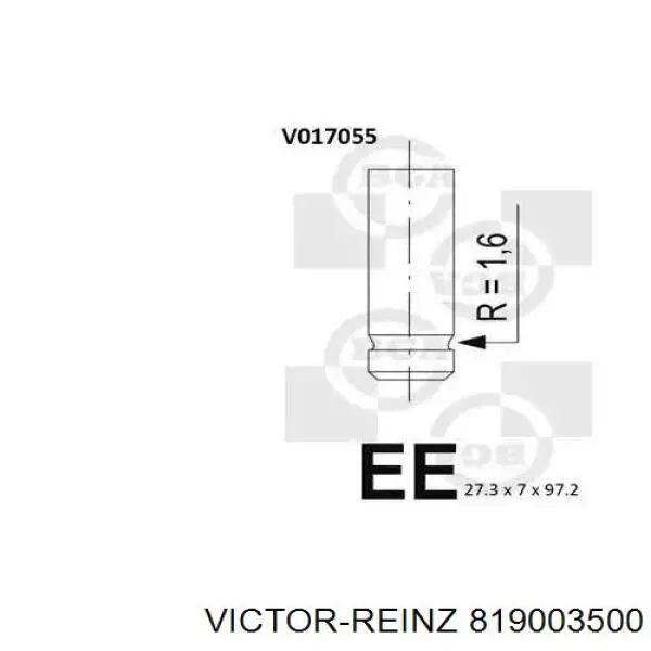 81-90035-00 Victor Reinz uszczelniacz wału korbowego przedni