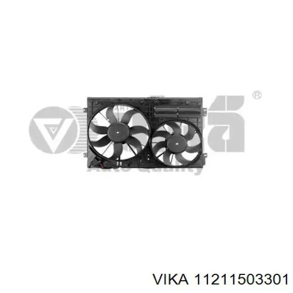 11211503301 Vika Wentylator elektryczny układu chłodzenia, kompletny (silnik+wirnik) lewy