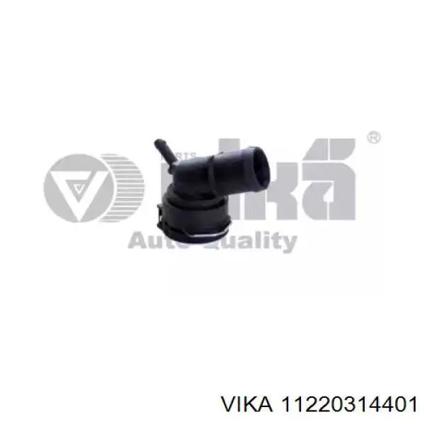 Kołnierz przewodu płynu chłodzącego (wg kodów 6Q0122291F i 1J0121619A VAG) Vika 11220314401 cena, od 9,13 USD