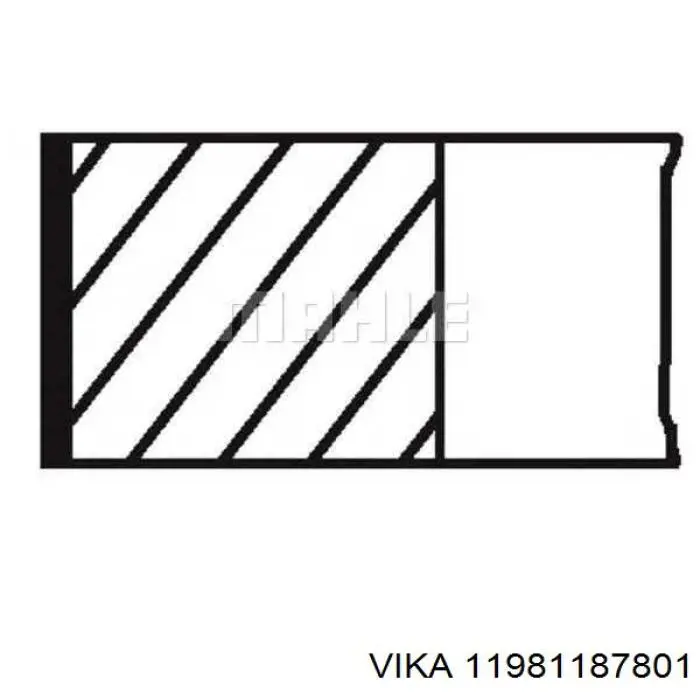 Pierścienie tłokowe na 1 cylinder, STD. 120050006900 NE/NPR