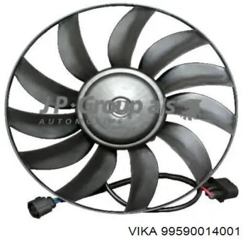 99590014001 Vika Wentylator elektryczny układu chłodzenia, kompletny (silnik+wirnik) lewy