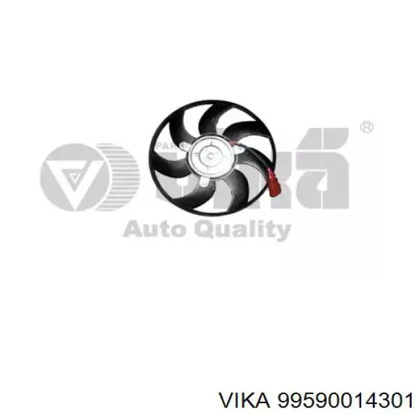 99590014301 Vika Wentylator elektryczny układu chłodzenia, kompletny (silnik+wirnik) prawy