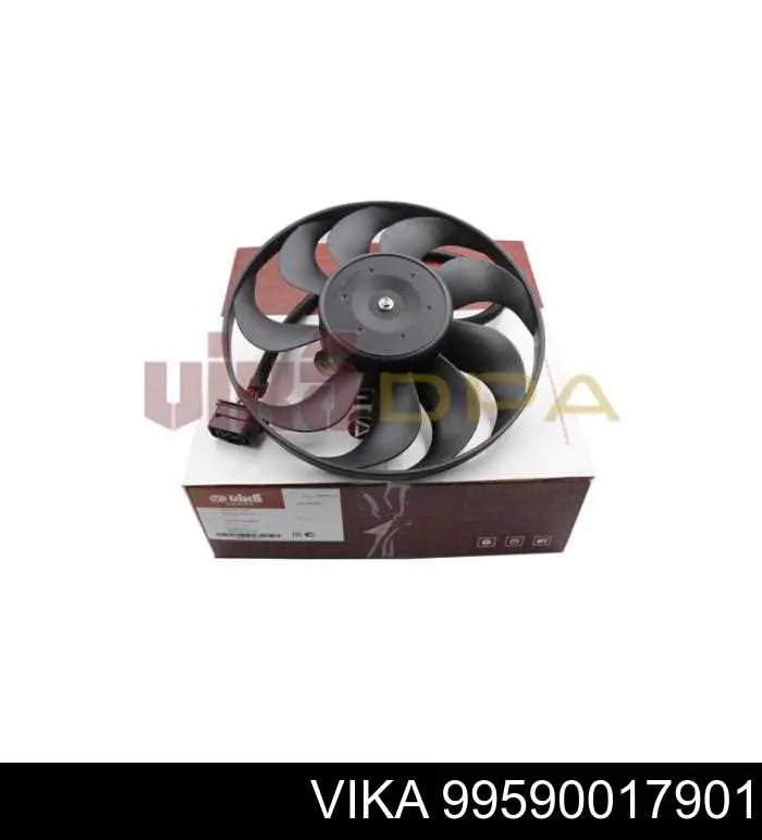 99590017901 Vika Wentylator elektryczny układu chłodzenia, kompletny (silnik+wirnik) prawy