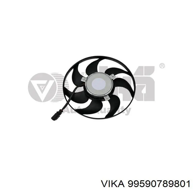 Wentylator elektryczny układu chłodzenia, kompletny (silnik+wirnik) prawy Vika 99590789801 cena, od 51,45 USD