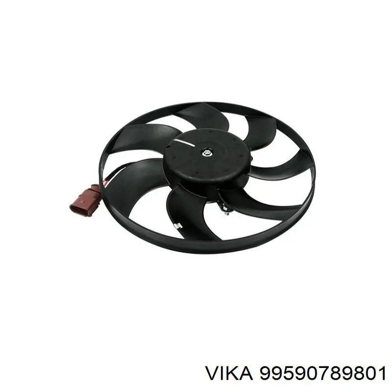 99590789801 Vika Wentylator elektryczny układu chłodzenia, kompletny (silnik+wirnik) prawy