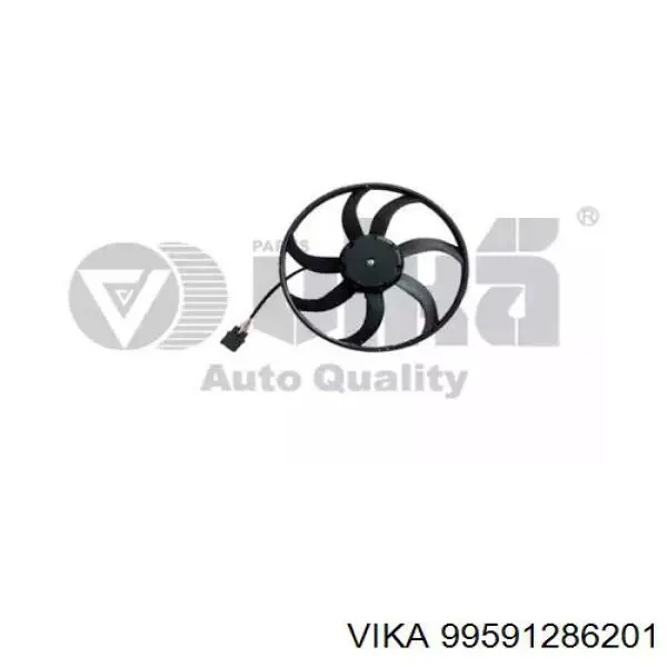 99591286201 Vika Wentylator elektryczny układu chłodzenia, kompletny (silnik+wirnik) lewy
