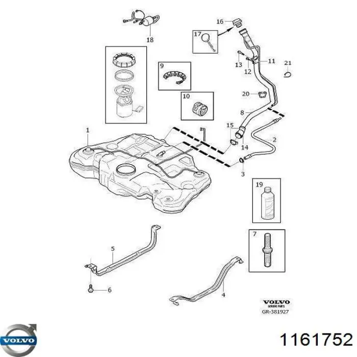1161752 Volvo Płyn do filtrów cząstek stałych